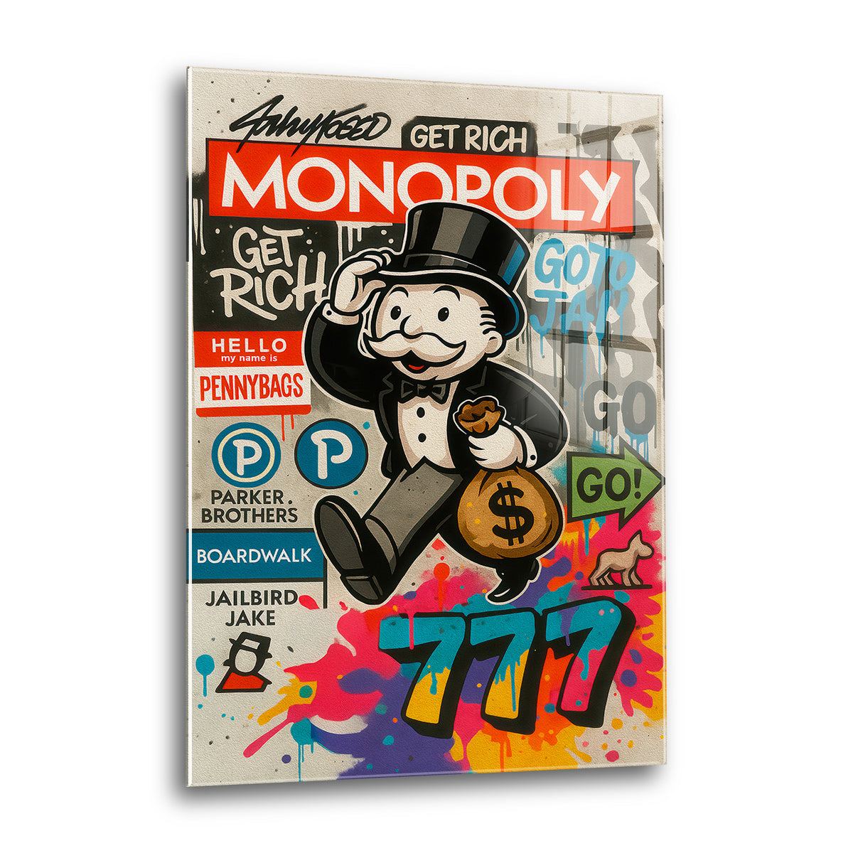 Acrylglas Wandbild - Money Game