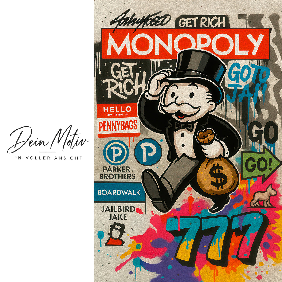 Acrylglas Wandbild - Money Game