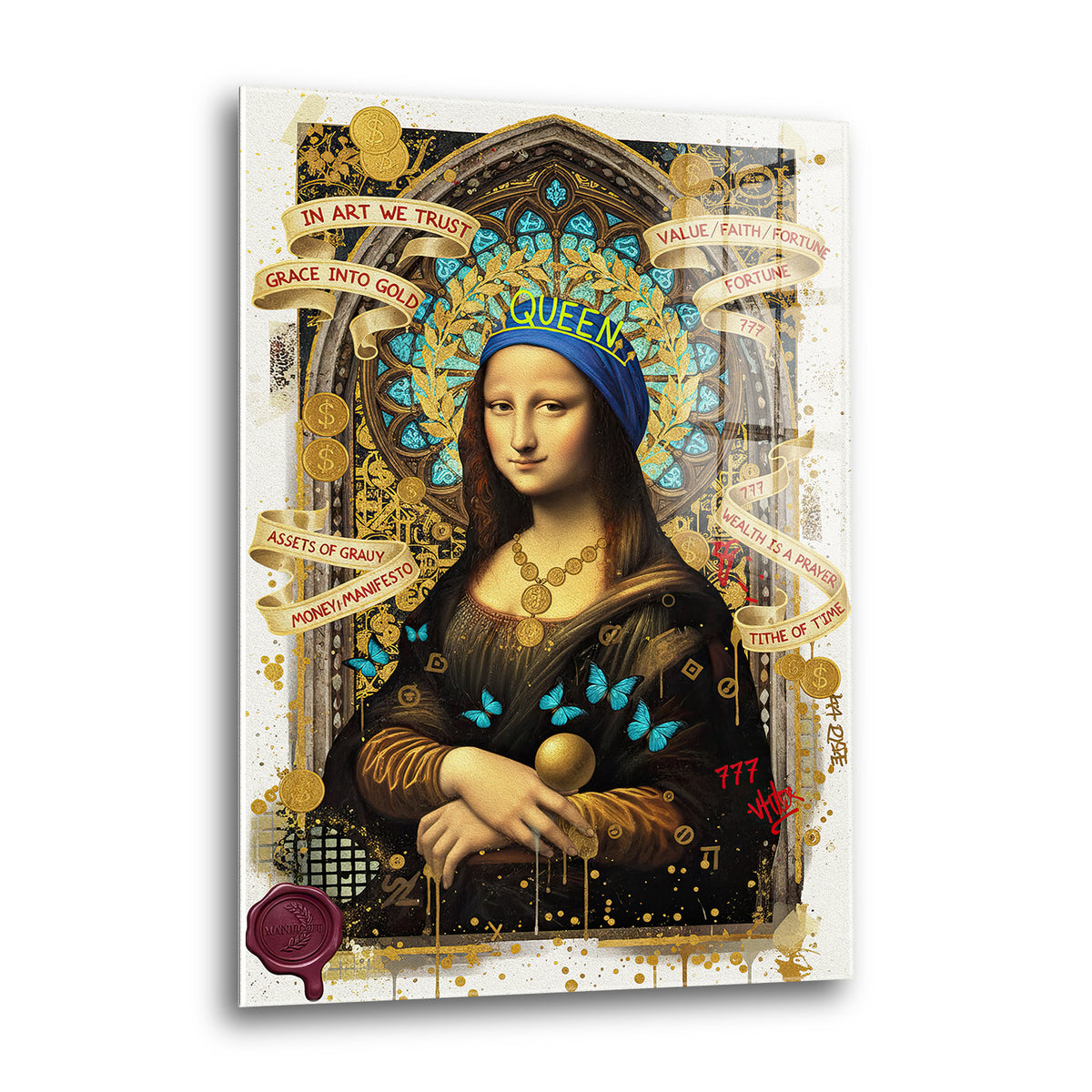 Acrylglas Wandbild - Mona Lisa