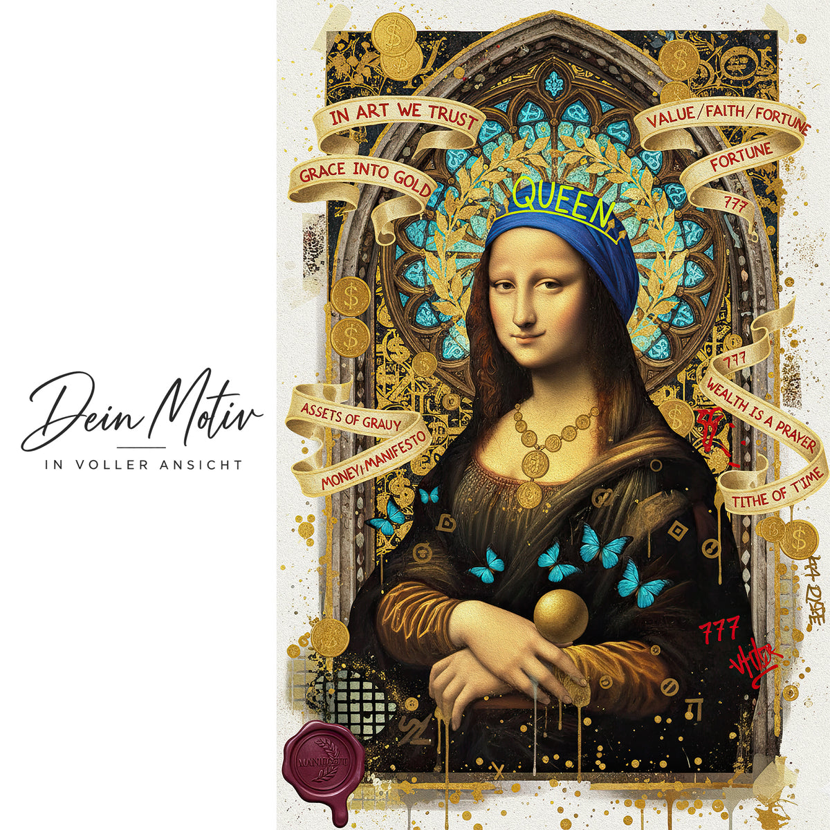 Acrylglas Wandbild - Mona Lisa