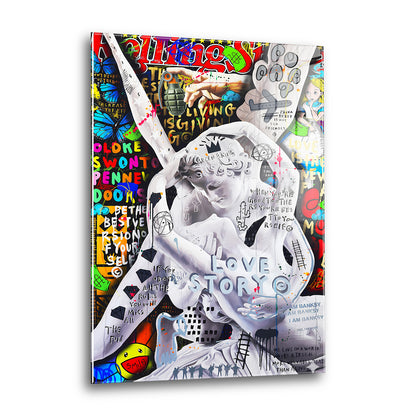 Acrylglas Wandbild -Statue
