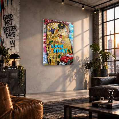 Acrylglas Wandbild - Old School