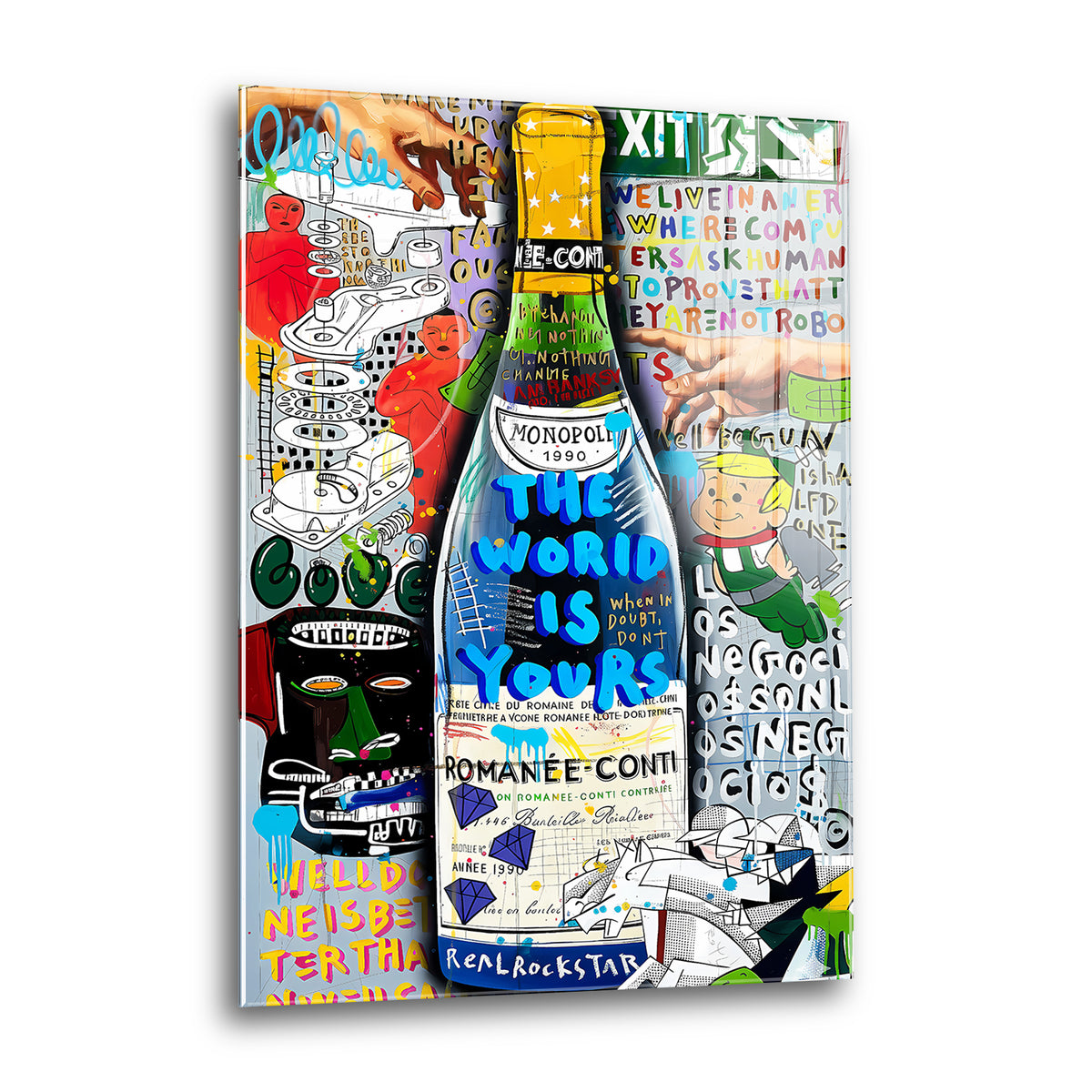 Acrylglas Wandbild - World Is Yours