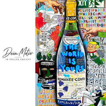 Acrylglas Wandbild - World Is Yours