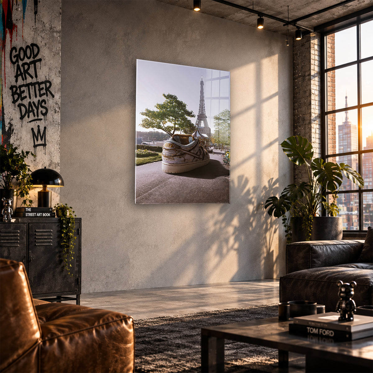 Acrylglas Wandbild - Shoe In Paris