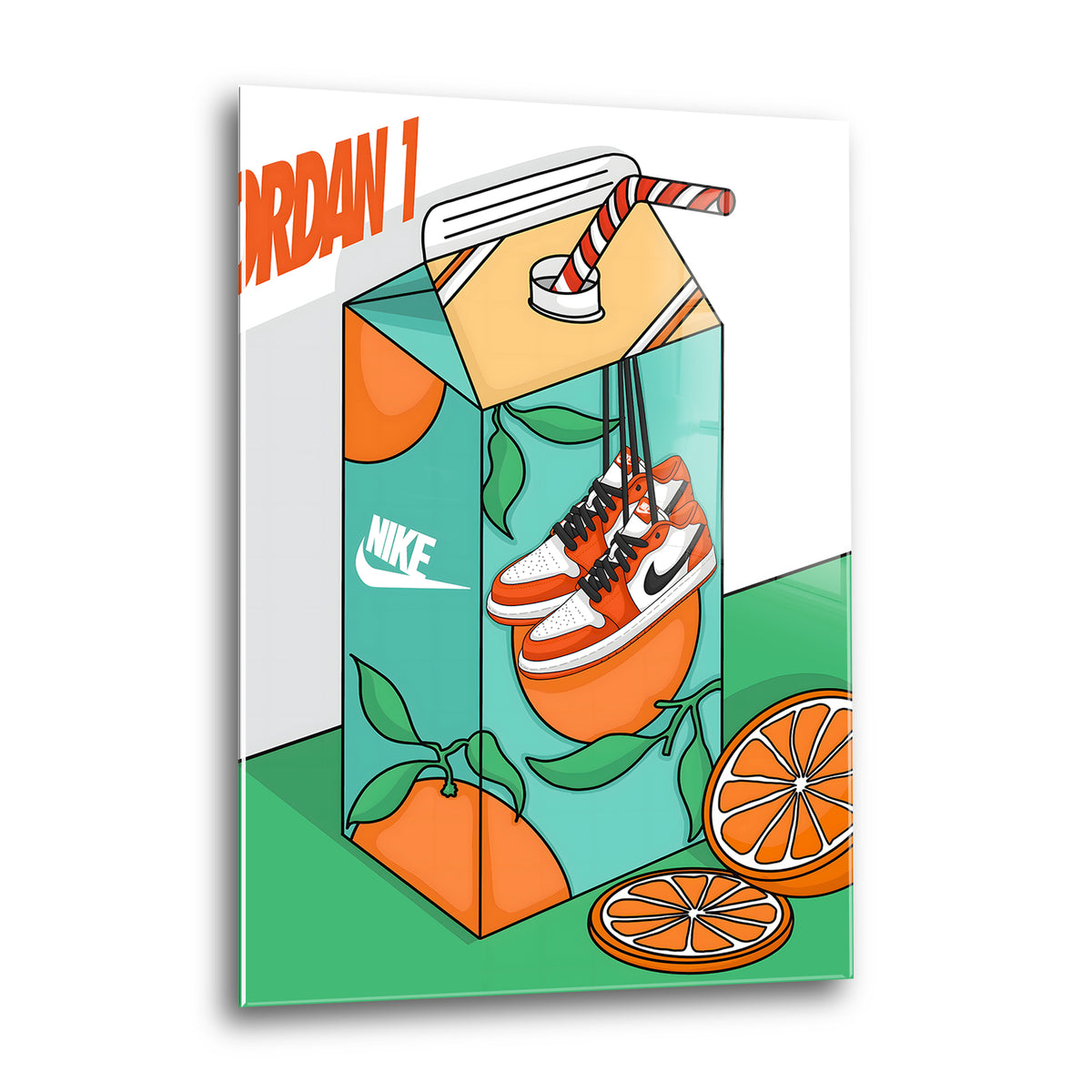Acrylglas Wandbild - Orange Juice