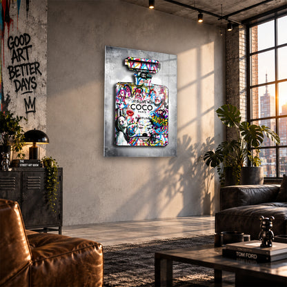 Acrylglas Wandbild - Graffiti Scent