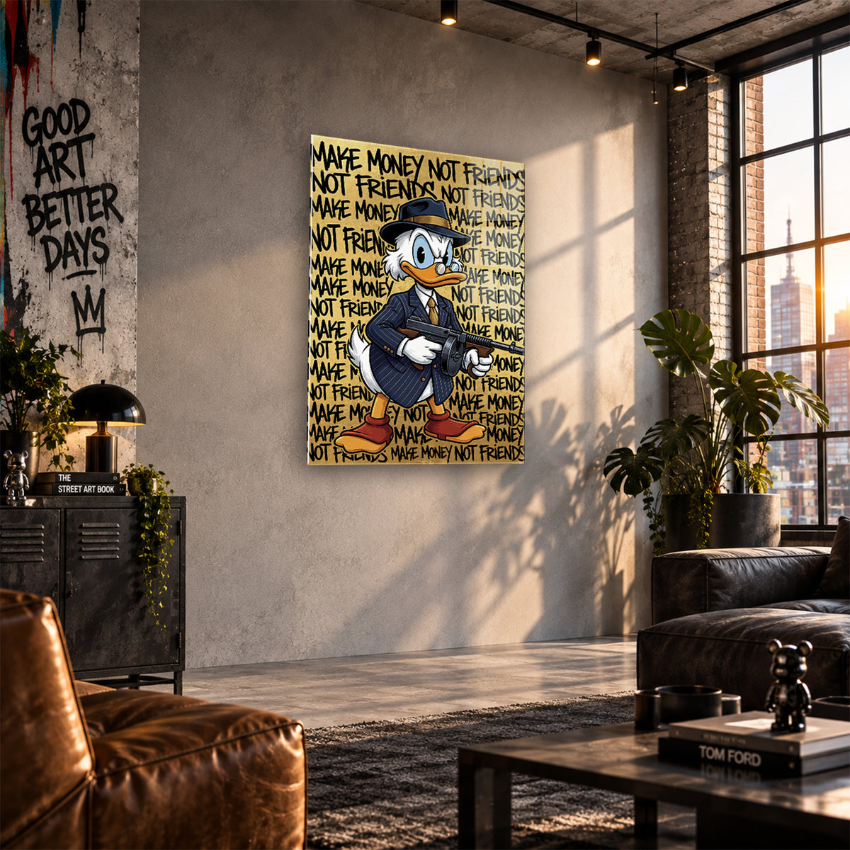 Acrylglas Wandbild - Machine Gun