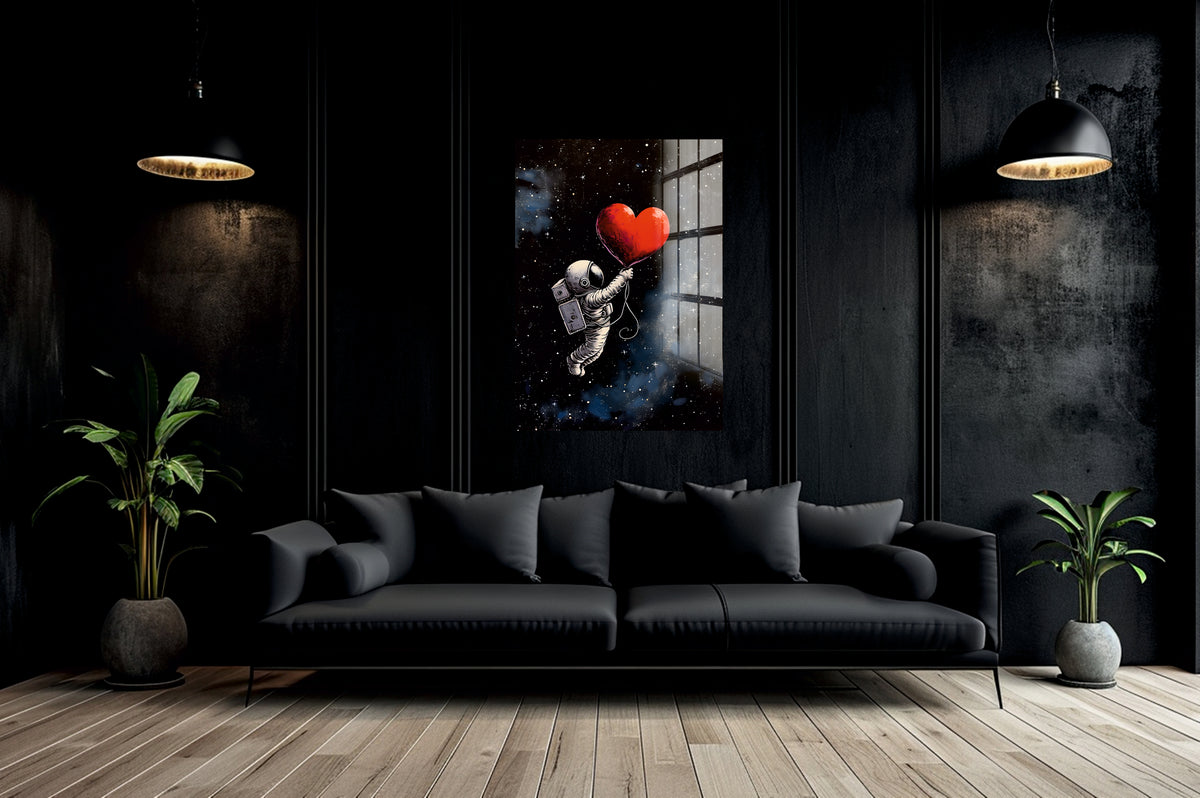 Acrylglas Wandbild - Space Heart