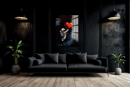 Acrylglas Wandbild - Space Heart